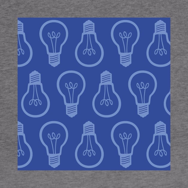 Lightbulb Blue Pattern by XOOXOO